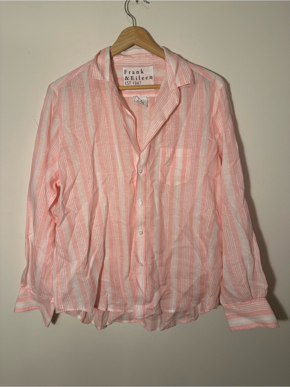 Frank & Eileen “Eileen” Linen Button-Down Shirt | Small | Excellent Condition